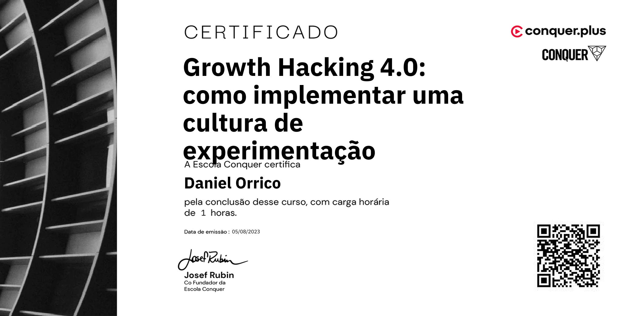 Certificado de Growth Hacking 4.0: como implementar uma cultura de experimentação