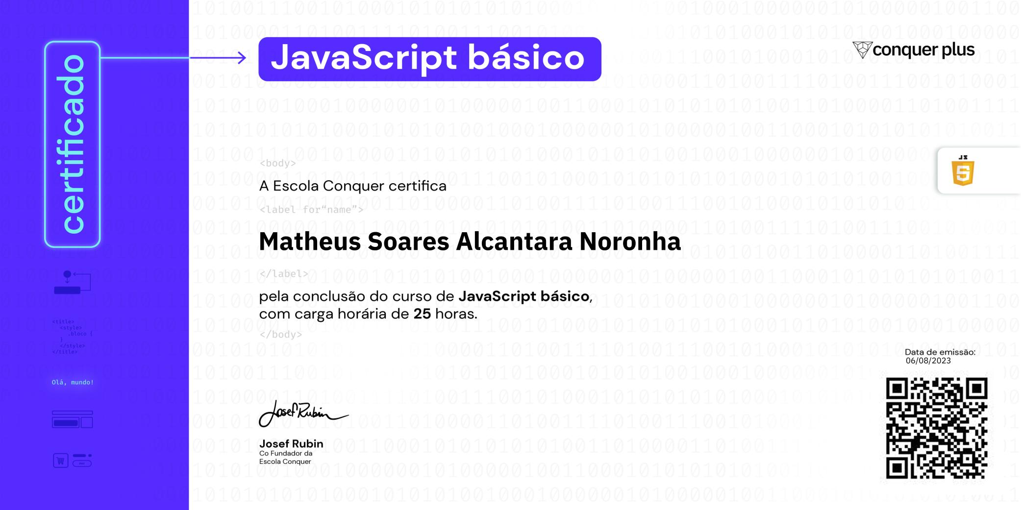 Certificado de JavaScript básico