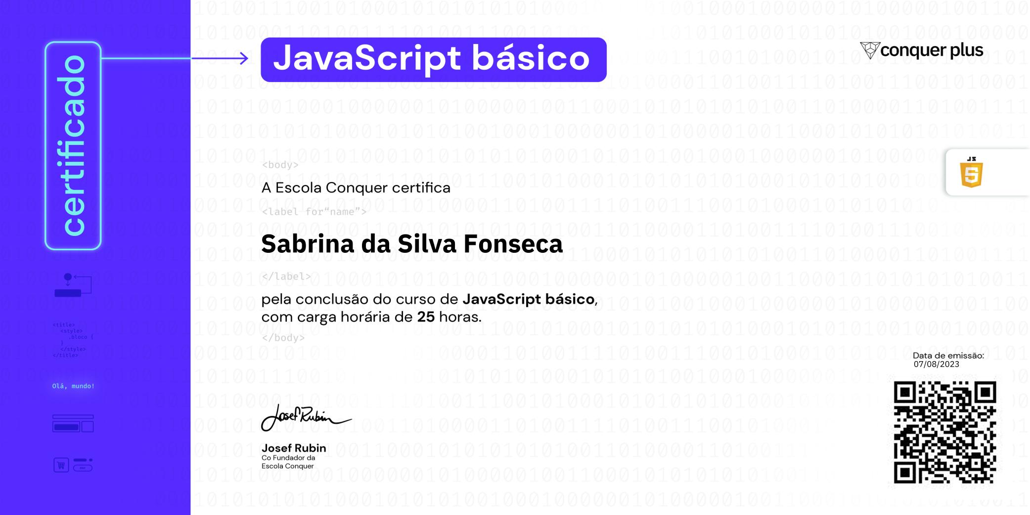 Certificado de JavaScript básico