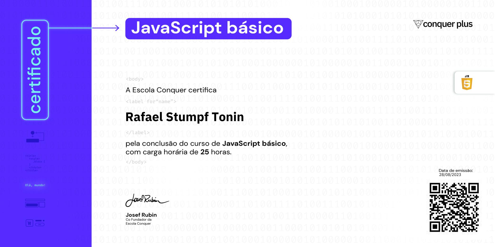 Certificado de JavaScript básico
