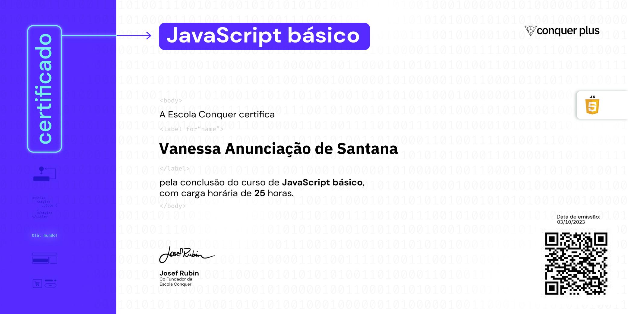 Certificado de JavaScript básico