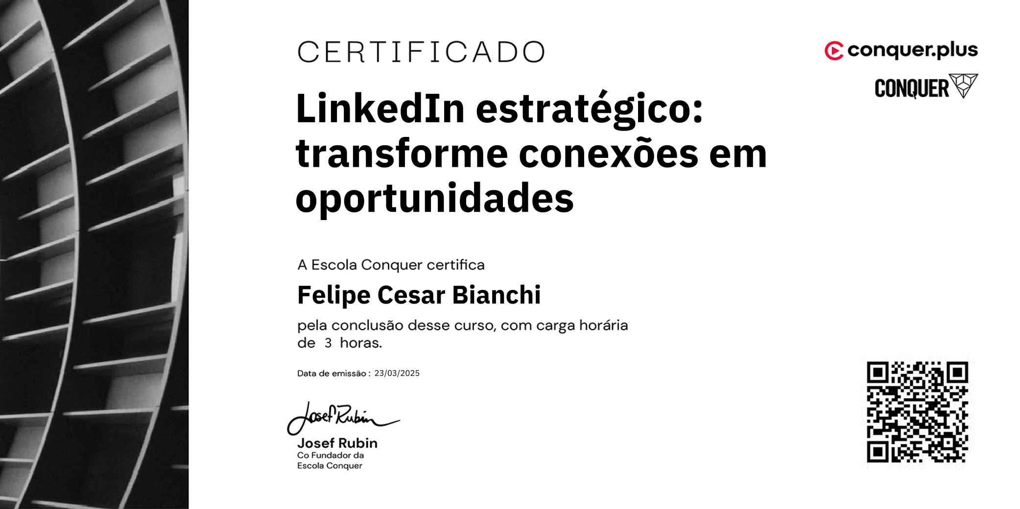 Certificado de LinkedIn estratégico: transforme conexões em oportunidades