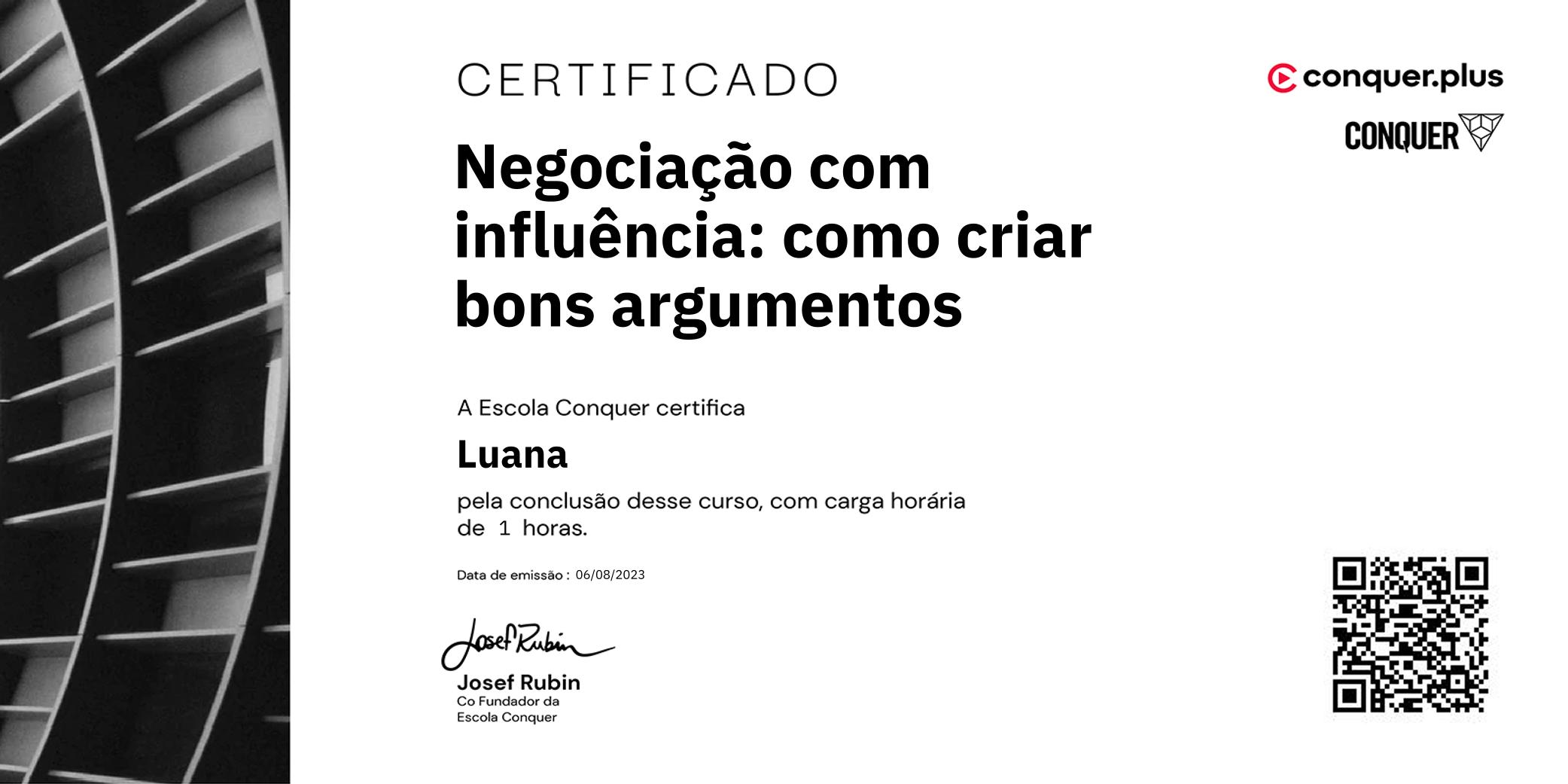 Certificado de Negociação com influência: como criar bons argumentos