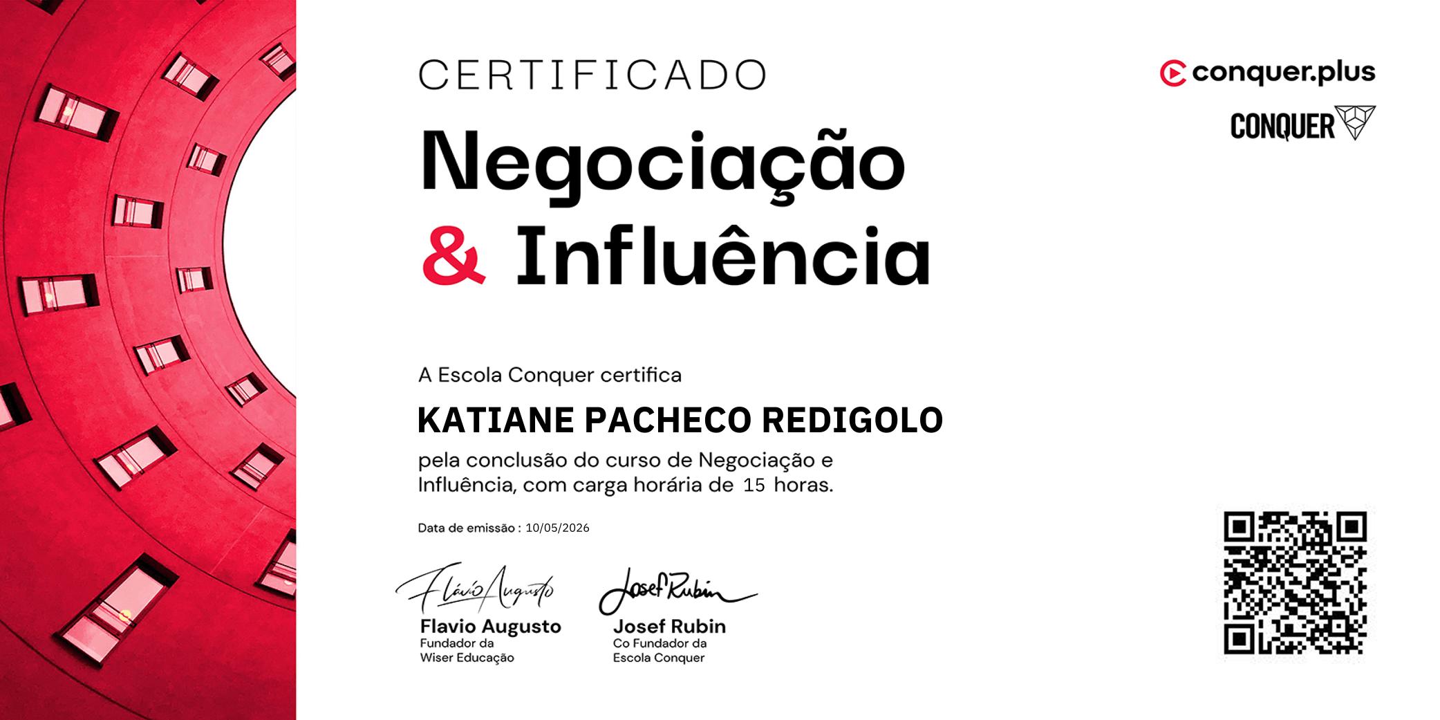 Certificado de Negociação e Influência