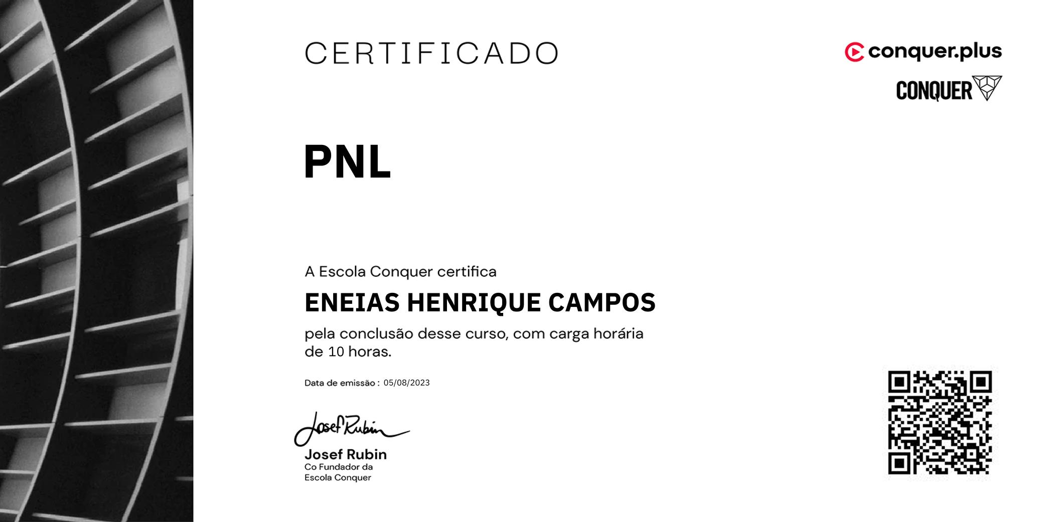 Certificado de PNL