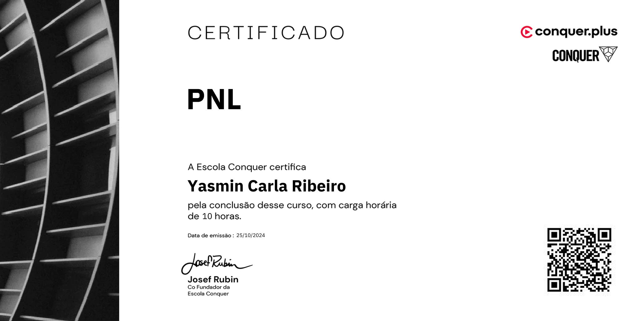 Certificado de PNL