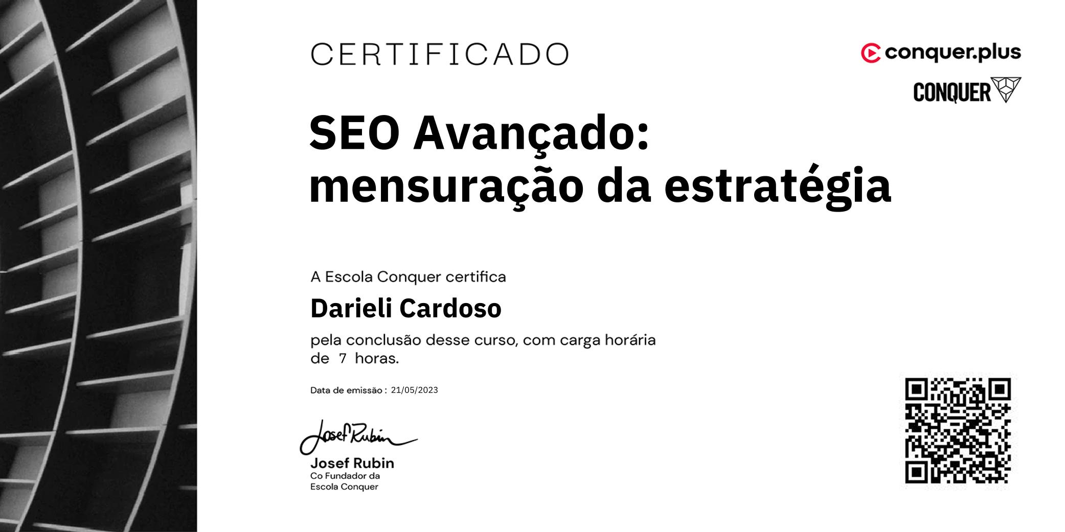 Certificado de SEO Avançado: mensuração da estratégia