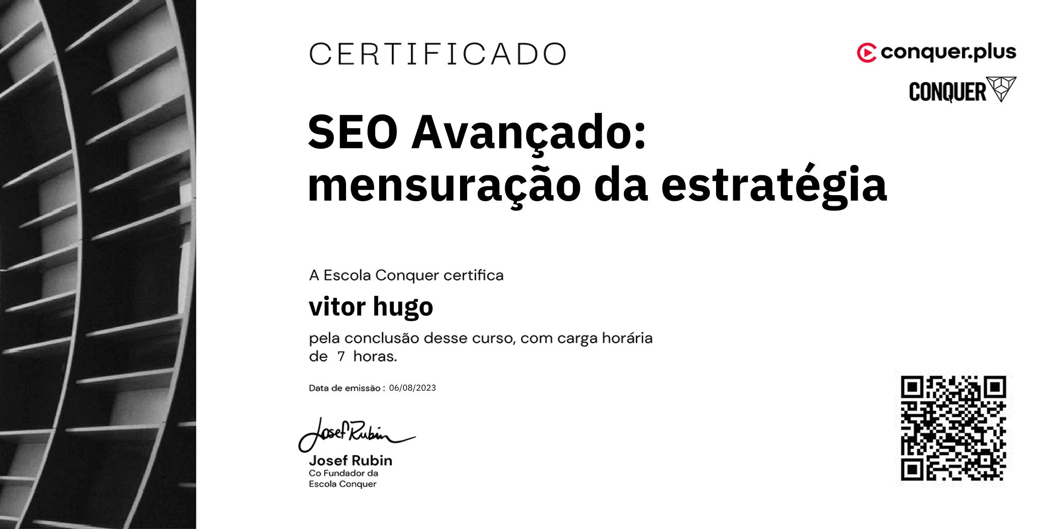 Certificado de SEO Avançado: mensuração da estratégia