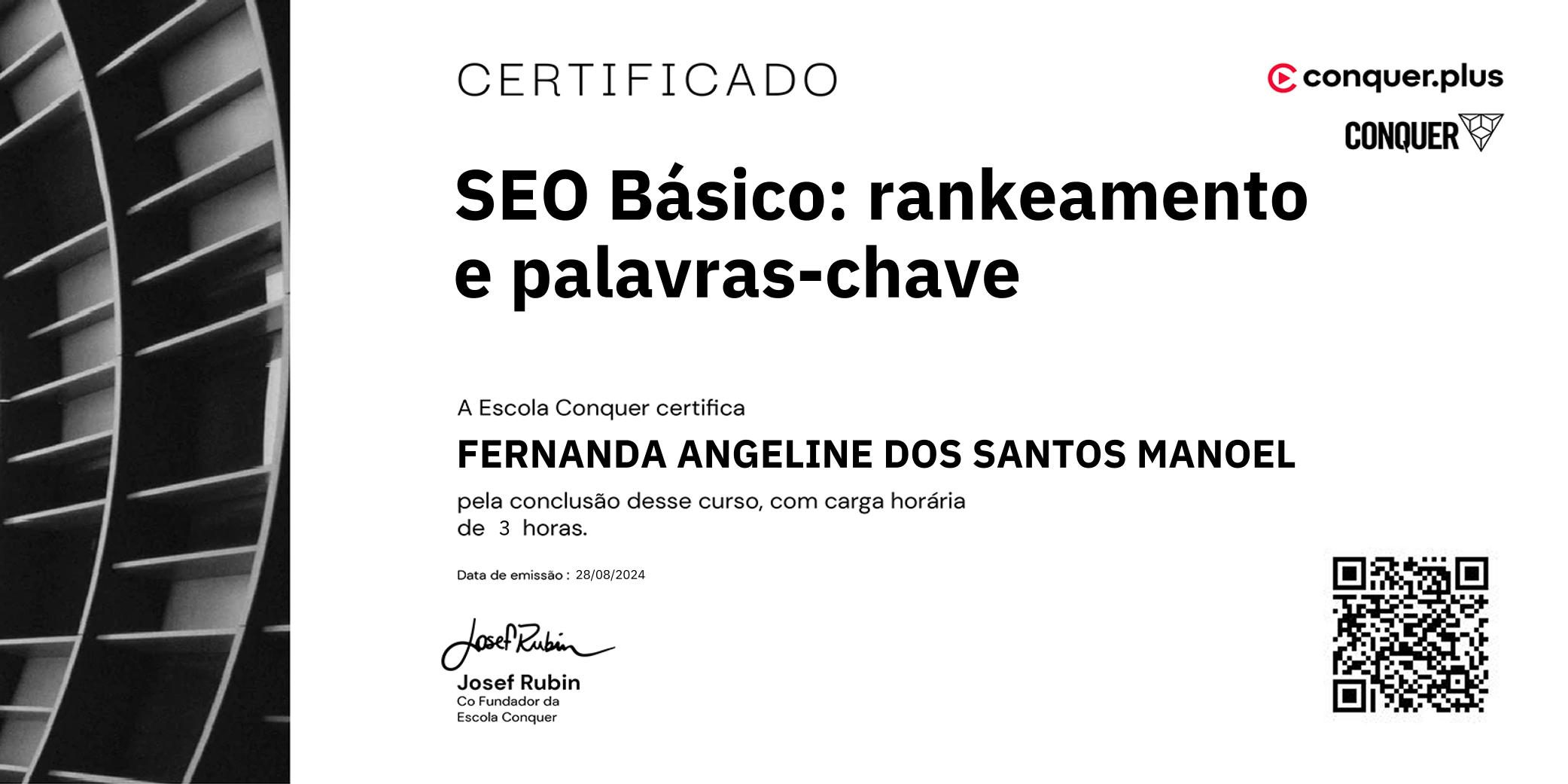 Certificado de SEO Básico: rankeamento e palavras-chave